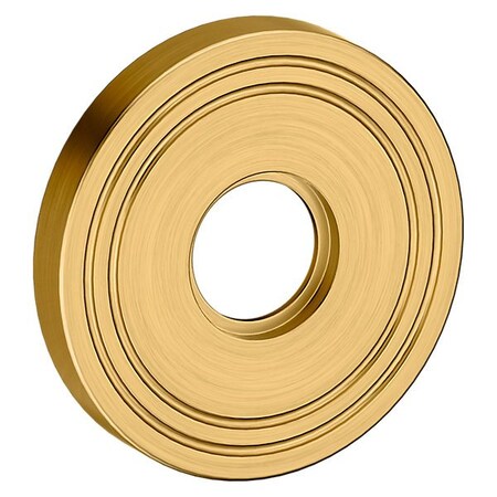 Baldwin Passage Pair Rosettes Lifetime Satin Brass 5047.044